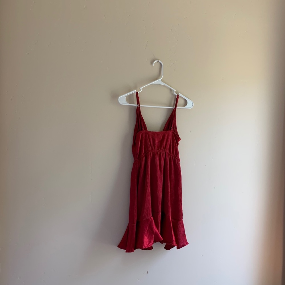 TOBI Red Ruffle Dress - Picture 2 of 3